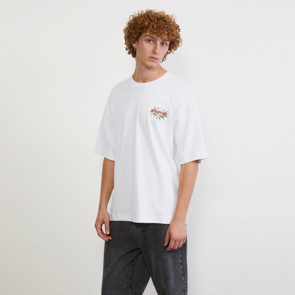 T-shirt Good Morning Graphic BIANCO 3/7