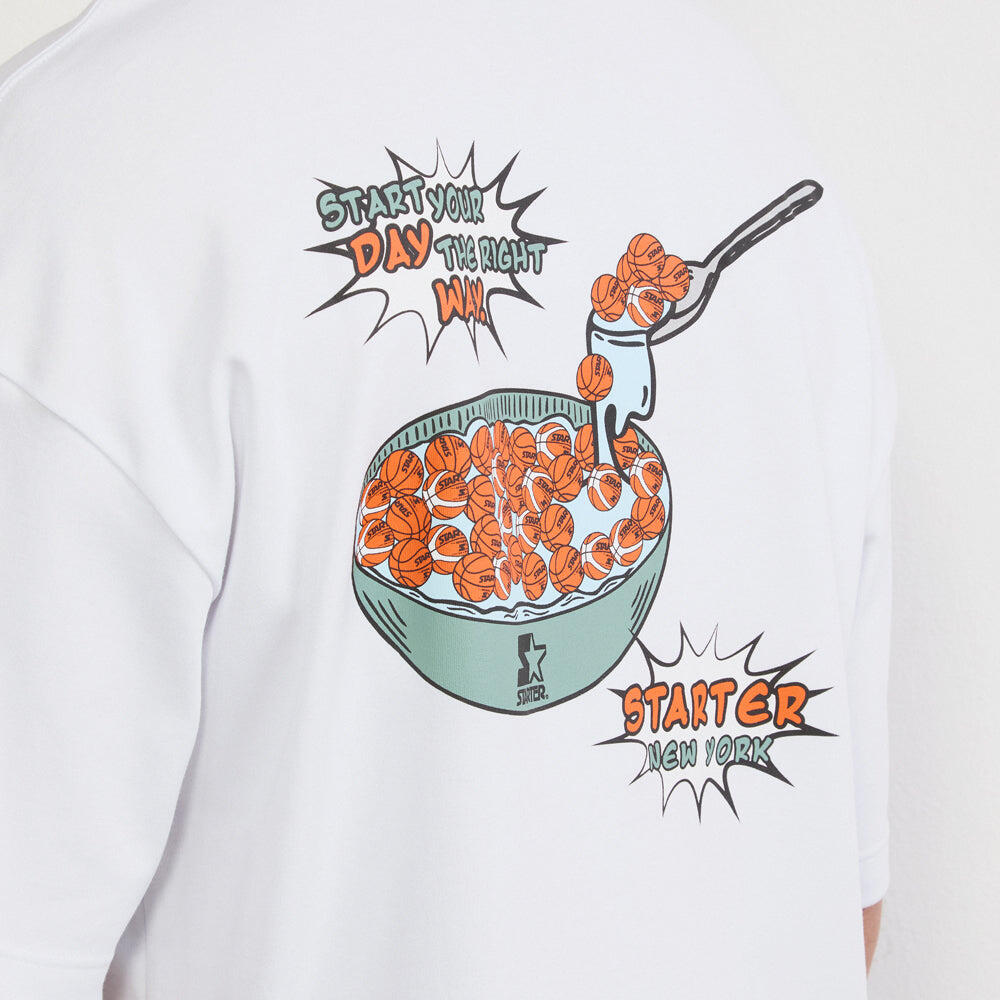 T-shirt Good Morning Graphic BIANCO 5/7