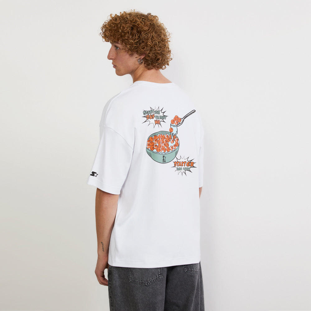 T-shirt Good Morning Graphic BIANCO 4/7