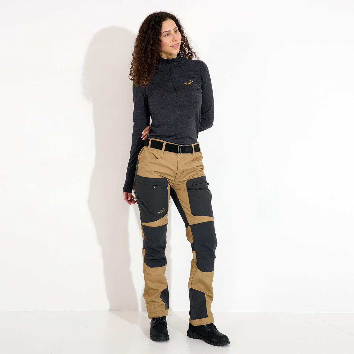 Active-Stretch-Hose für Damen in Khaki 2/6
