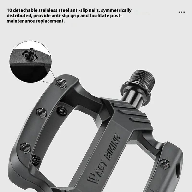 Pedales de bici antideslizantes con rodamientos triples accesorios 3/7