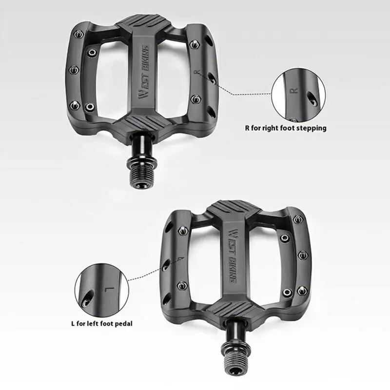 Pedales de bici antideslizantes con rodamientos triples accesorios 4/7