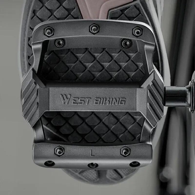 Pedales de bici antideslizantes con rodamientos triples accesorios 6/7