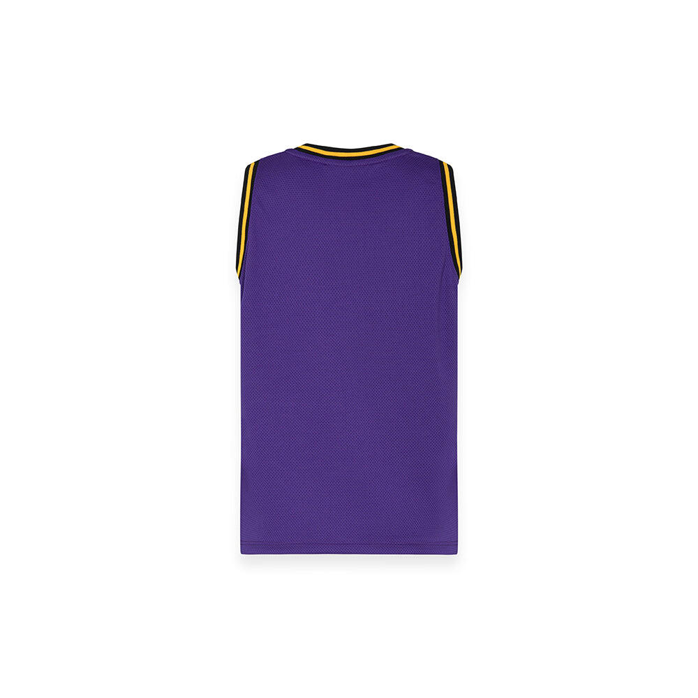 Canotta in rete iconic da bambino Basket Style VIOLA/GIALLO OCRA 3/3