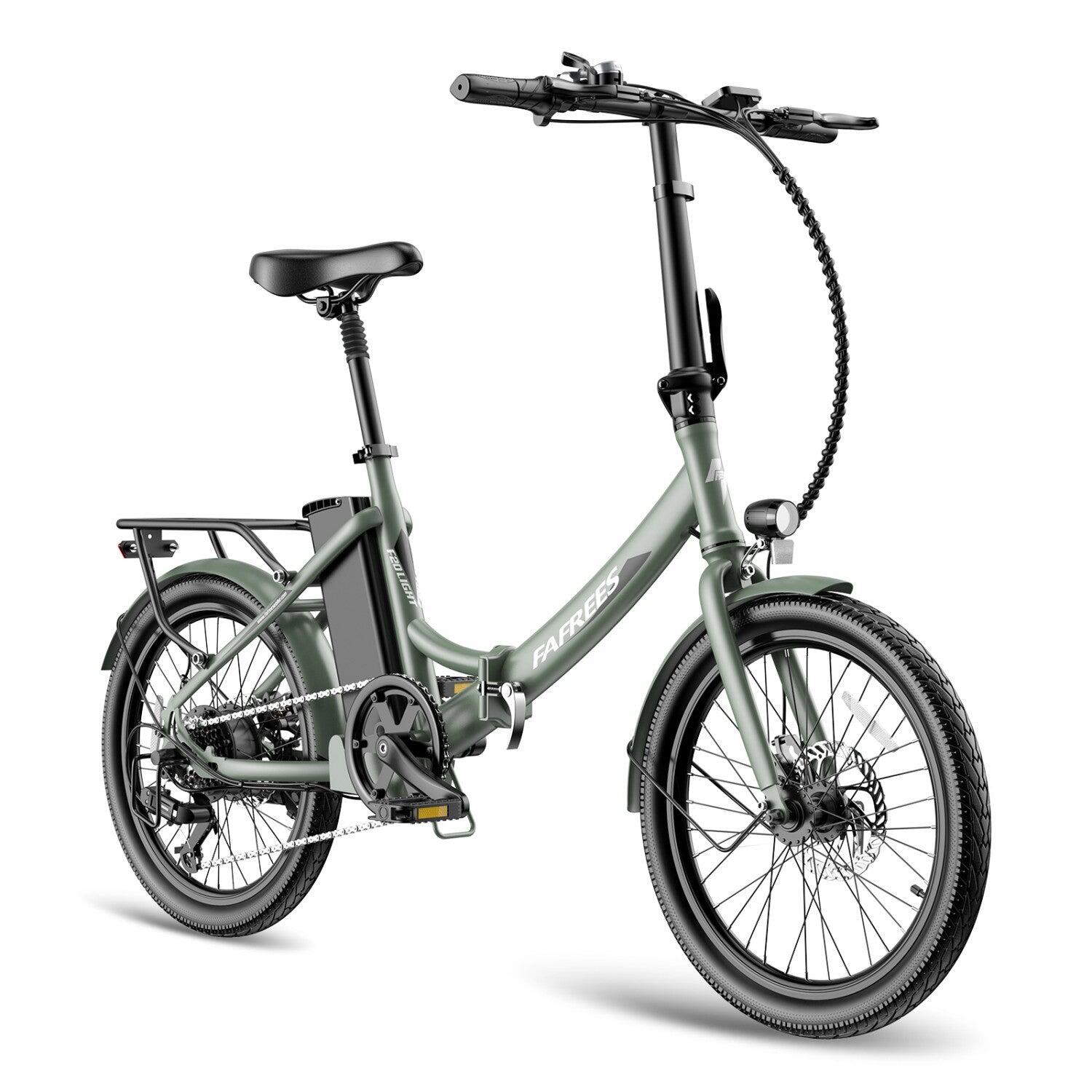 Bicicleta Elétrica FAFREES F20 LIGHT 250W 36V20Ah 20" Verde 3/5