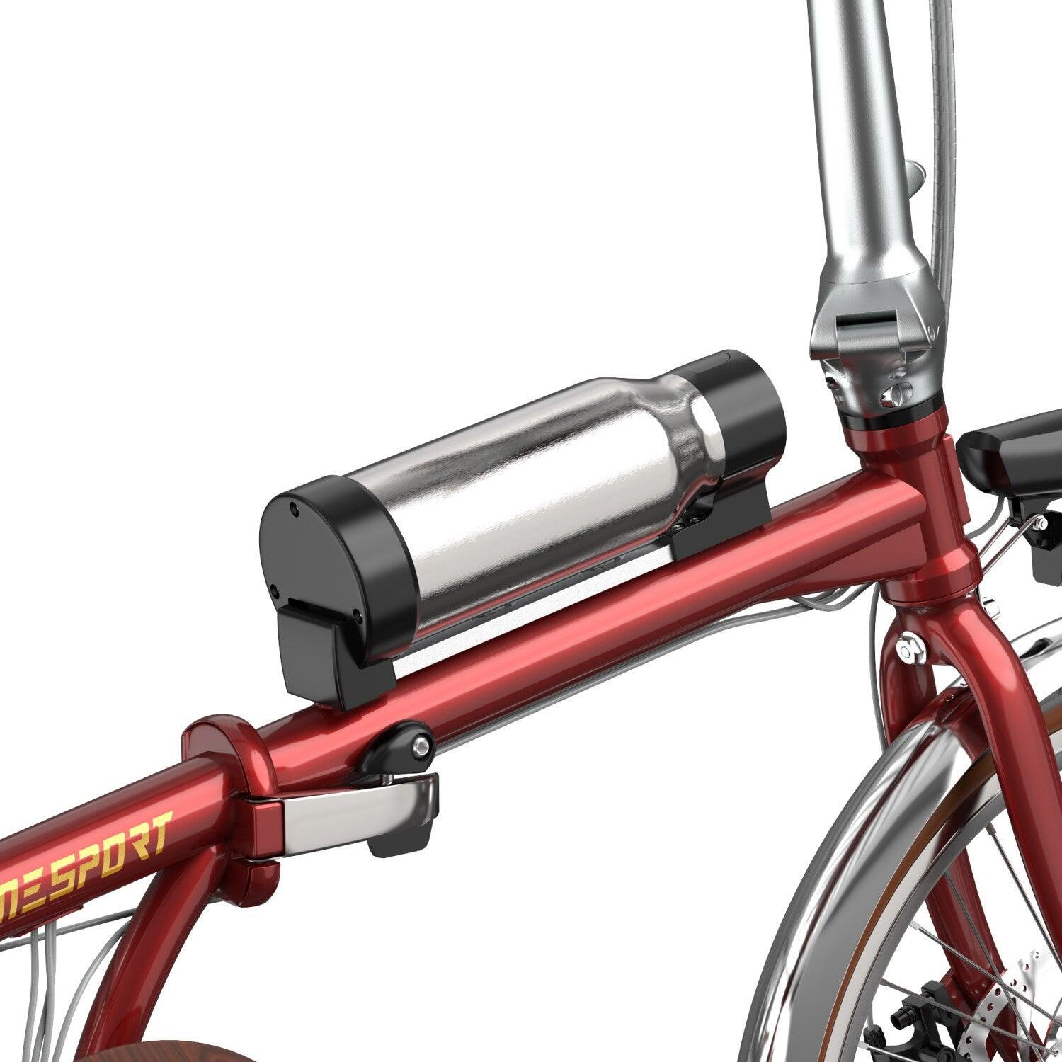 Bicicleta Elétrica ONESPORT OT02 PRO 250W 36V5.2AH 20" Vermelho 5/5