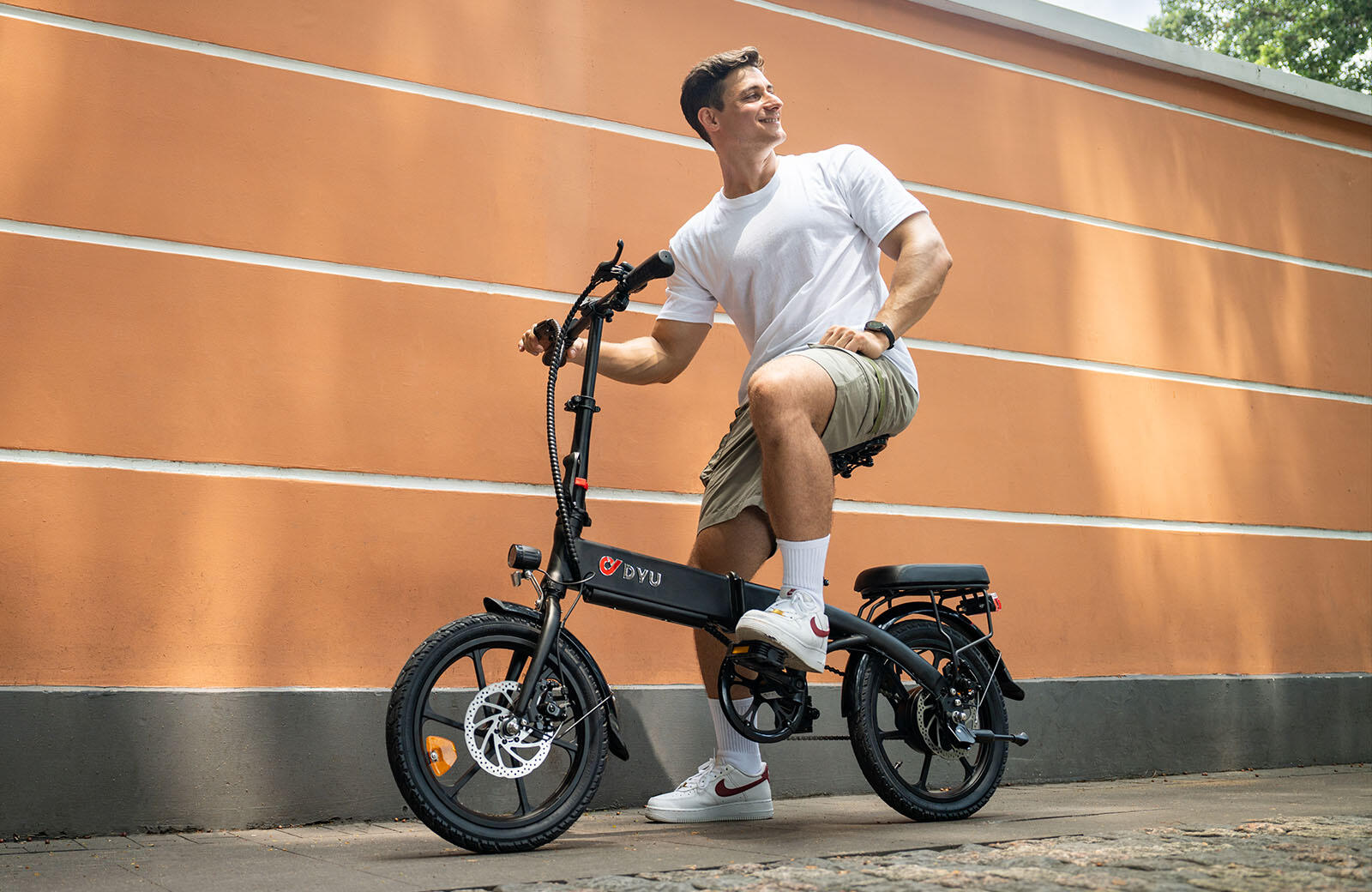 Bicicleta eléctrica plegable urbana DYU A1F Pro de 16 pulgadas 5/7