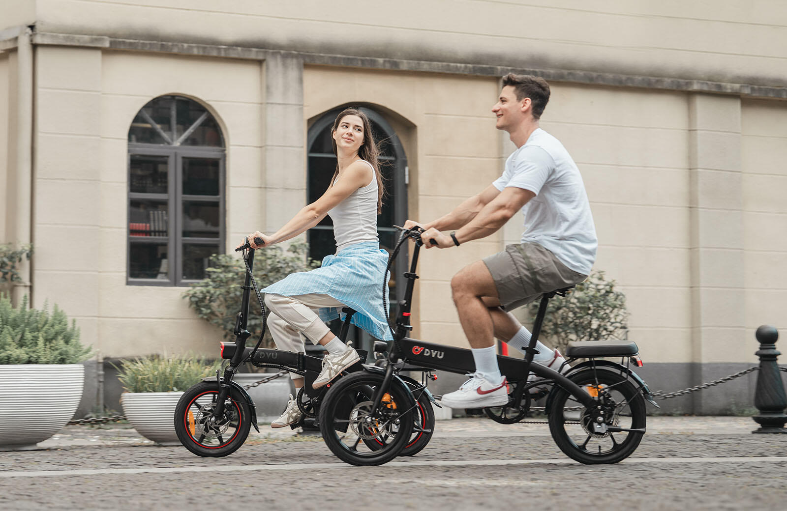 Bicicleta eléctrica plegable urbana DYU A1F Pro de 16 pulgadas 7/7