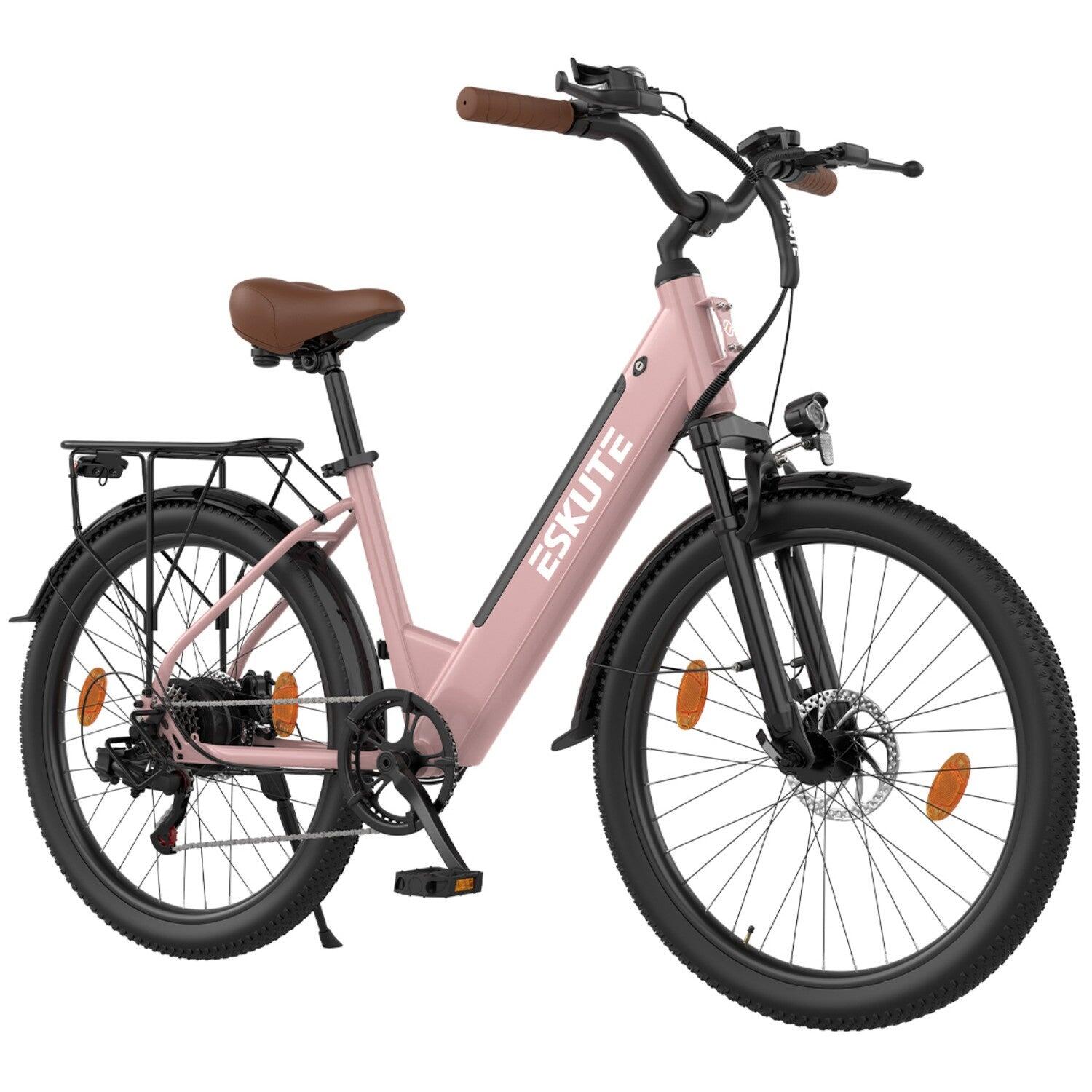 Bici elettrica ESKUTE C100 PLUS 250W 36V 13Ah E-bike Rosa 2/5
