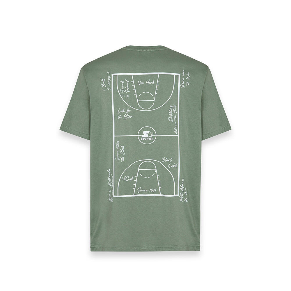 T-shirt Urban Court Graphic VERDE POLVERE 2/3