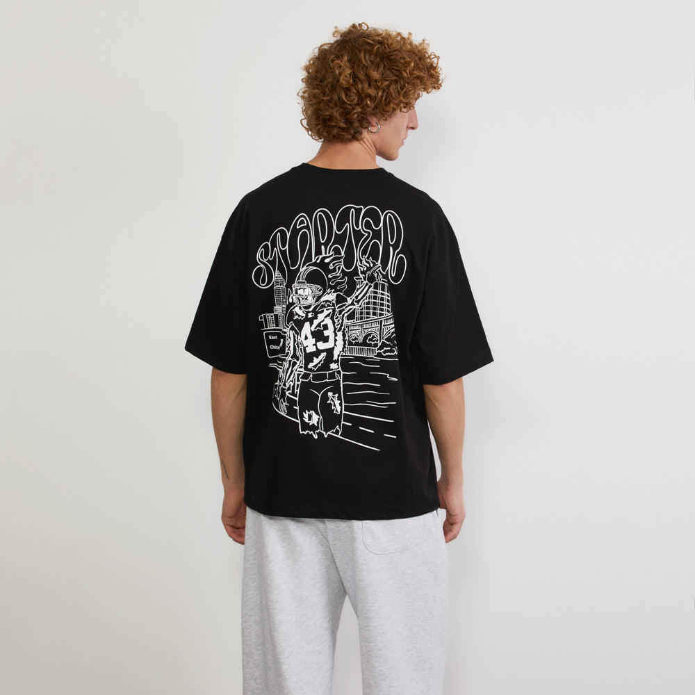 T-shirt Street Hero Graphic NERO 4/5