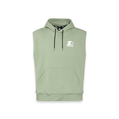 Gilet con cappuccio Iconic Starter VERDE POLVERE