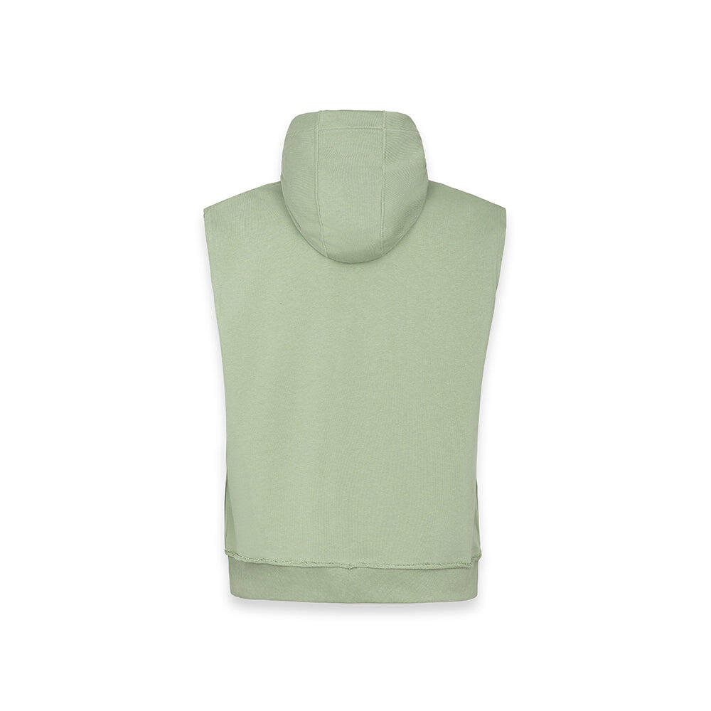 Gilet con cappuccio Iconic Starter VERDE POLVERE 2/6