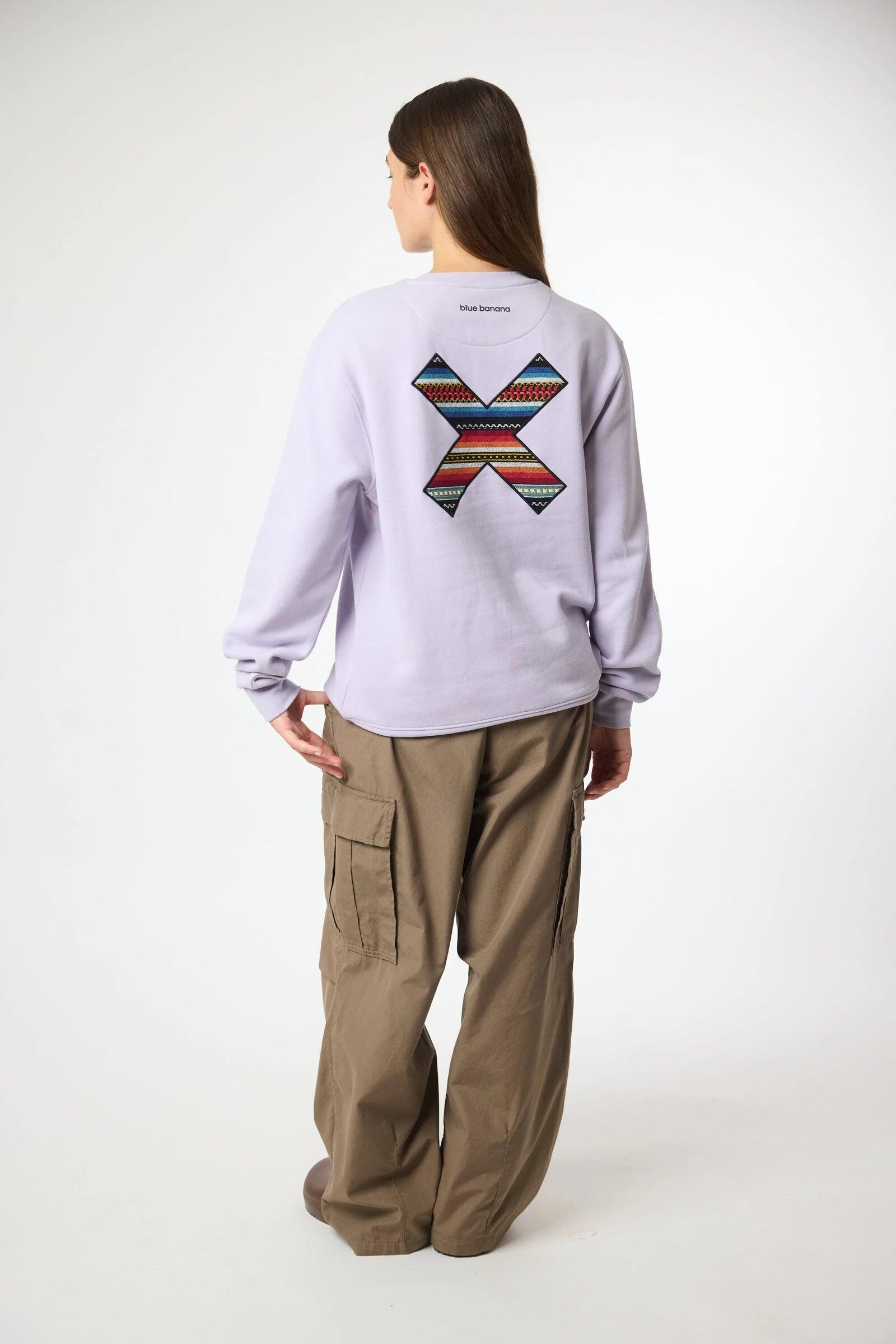 Sudadera Blue Banana Light Lilac de Algodón 100% Orgánico 5/7