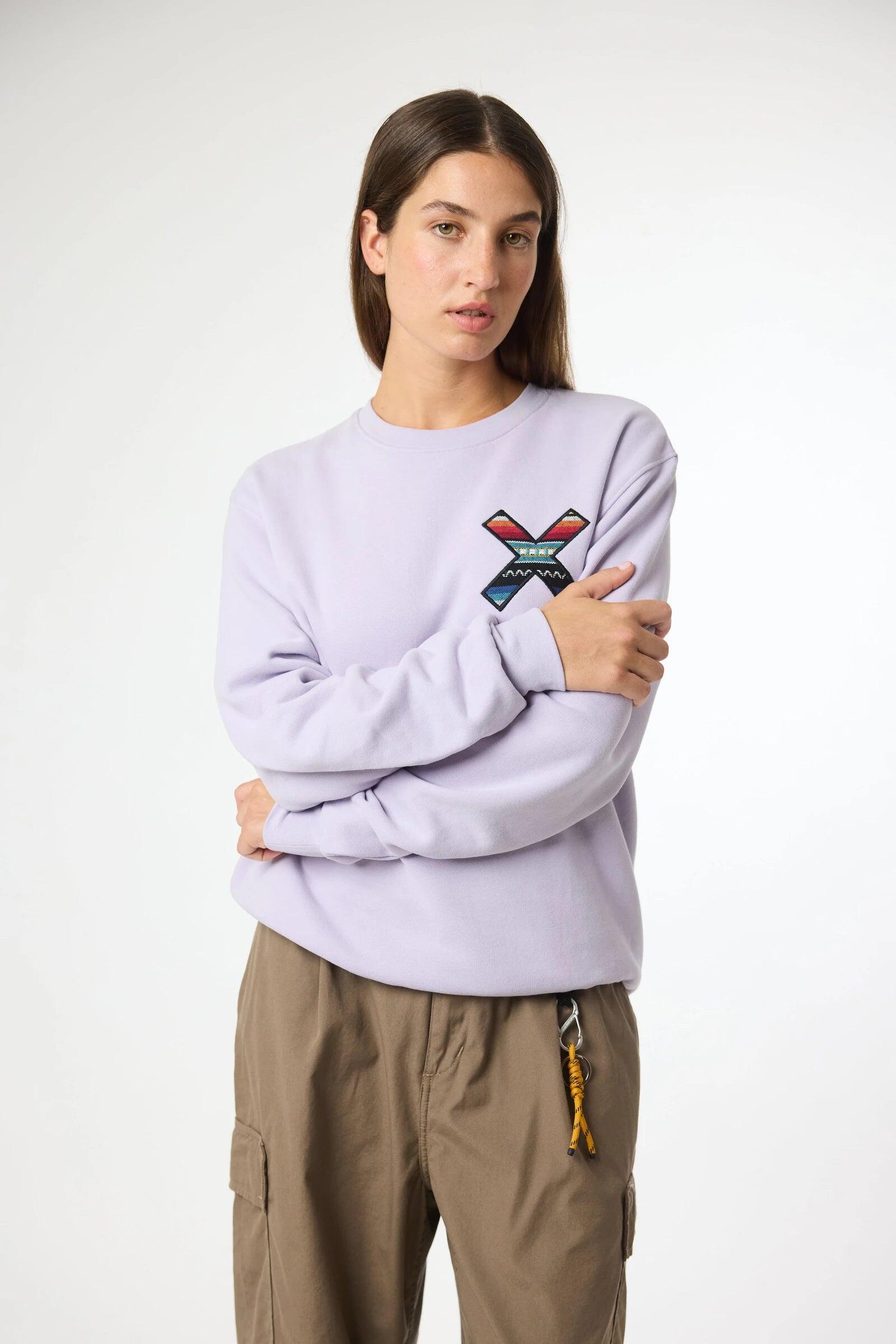 Sudadera Blue Banana Light Lilac de Algodón 100% Orgánico 4/7