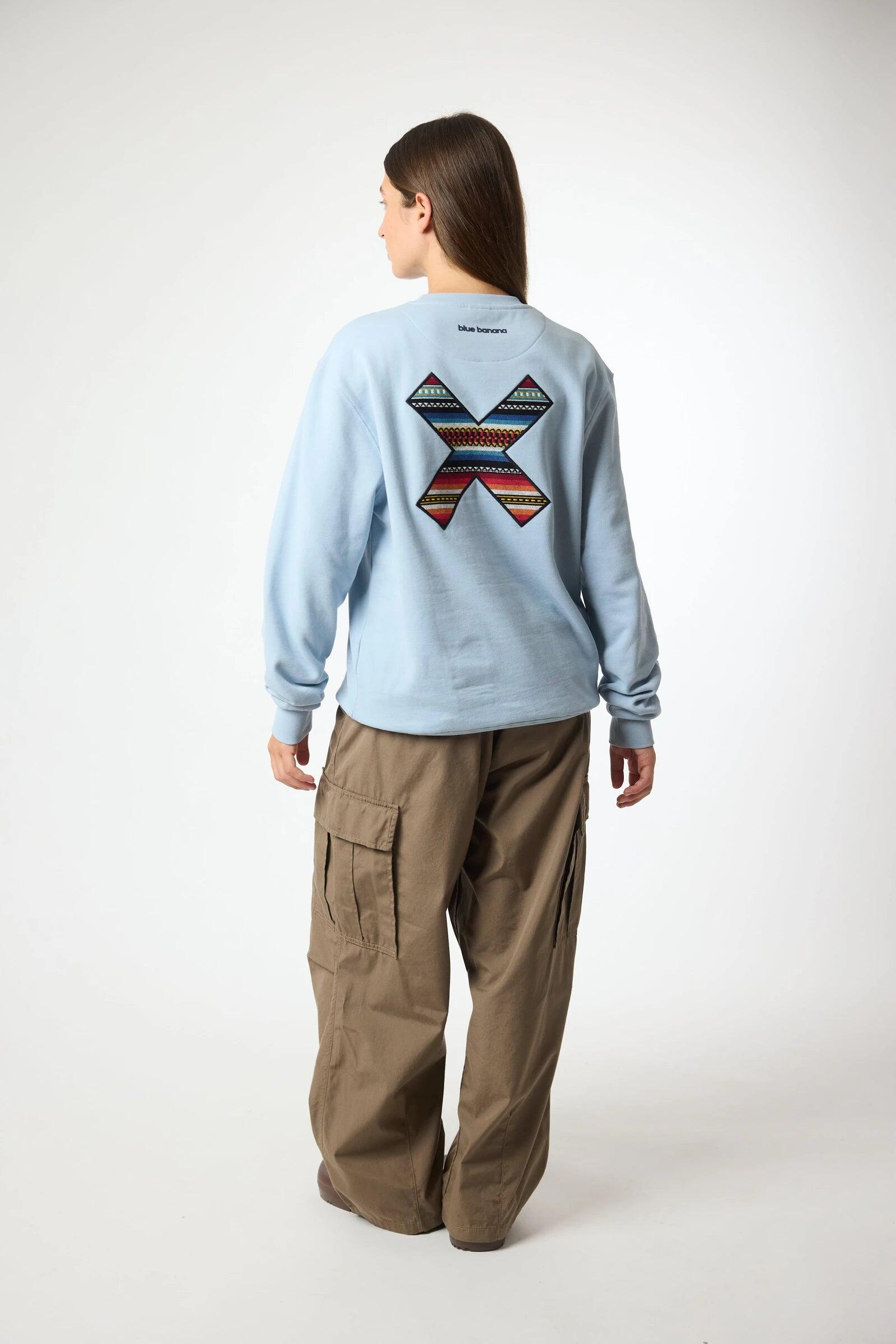 Sudadera Blue Banana Ice Blue de Algodón 100% Orgánico 5/7