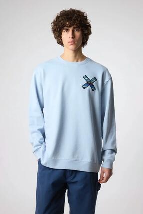 Sudadera Blue Banana Ice Blue de Algodón 100% Orgánico