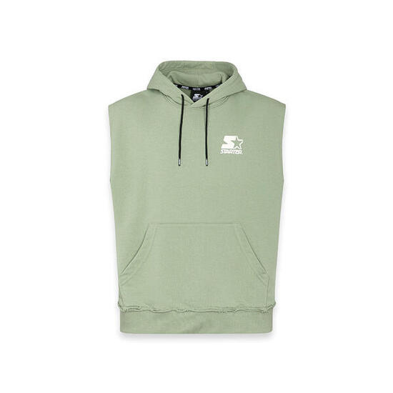 Gilet con cappuccio Iconic Starter VERDE POLVERE
