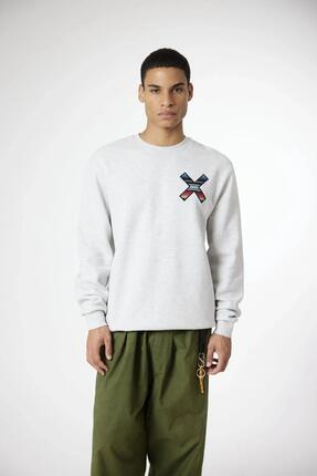 Sudadera Blue Banana Light Grey Melange de Algodón Orgánico