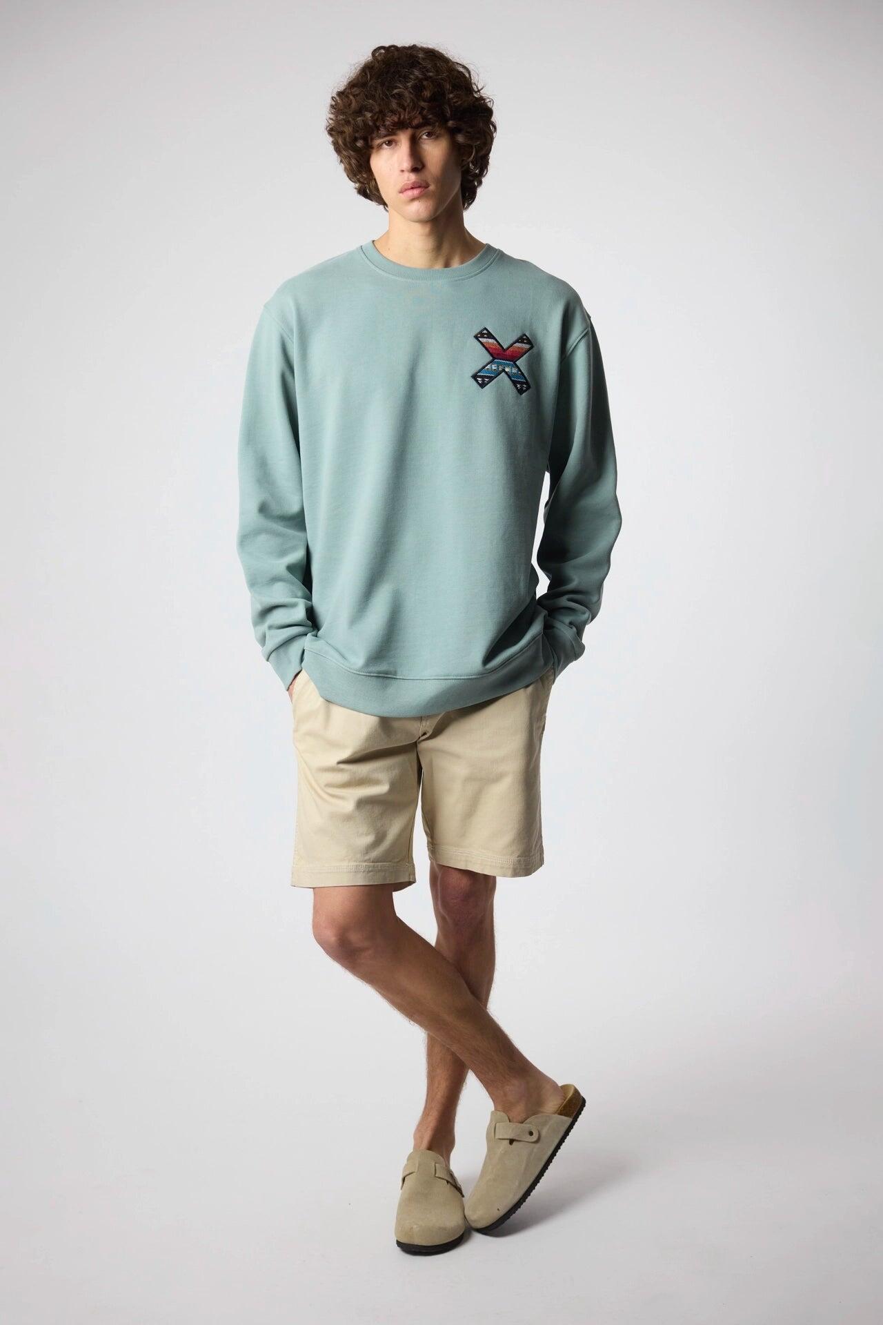 Sudadera Blue Banana Menta de Algodón 100% Orgánico 3/7