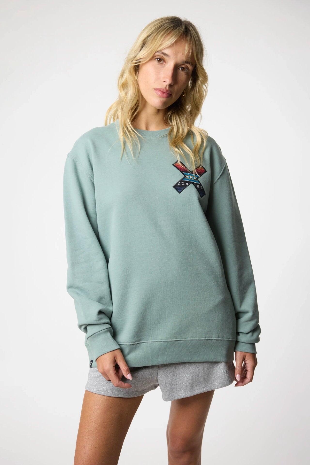Sudadera Blue Banana Menta de Algodón 100% Orgánico 4/7