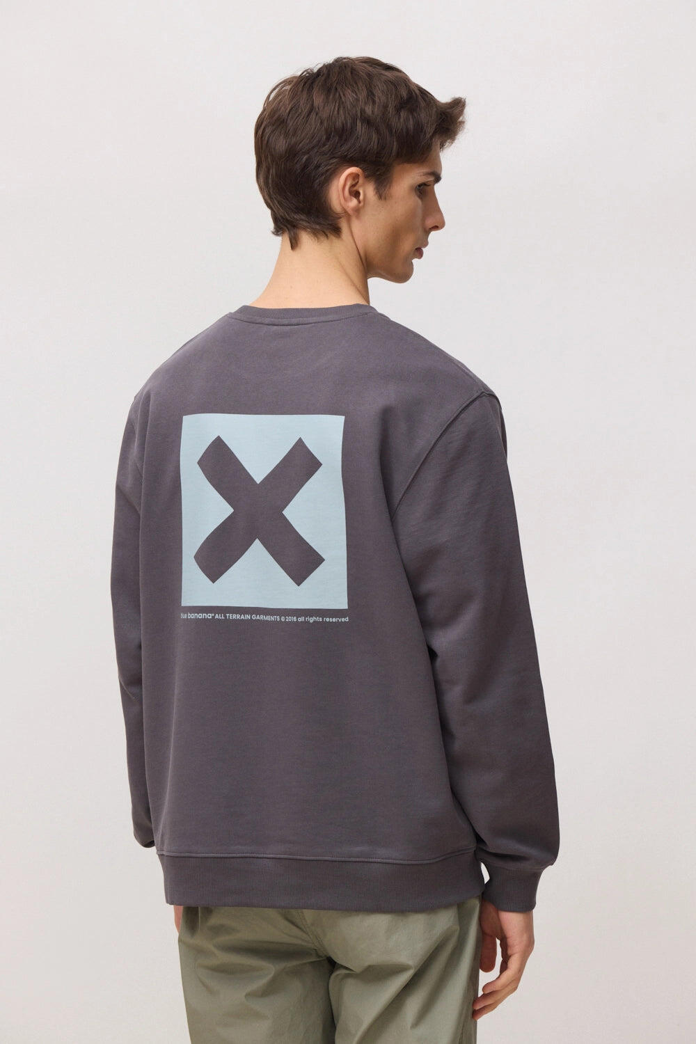 Sudadera Blue Banana Antracita de Algodón 100% Orgánico 2/7