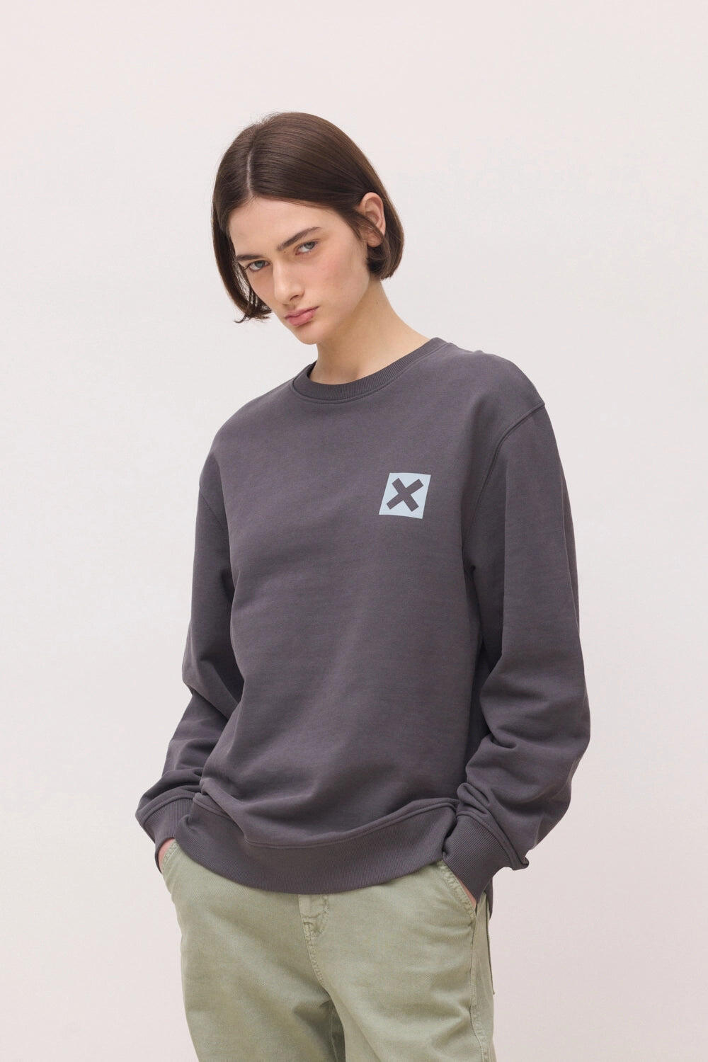 Sudadera Blue Banana Antracita de Algodón 100% Orgánico 4/7