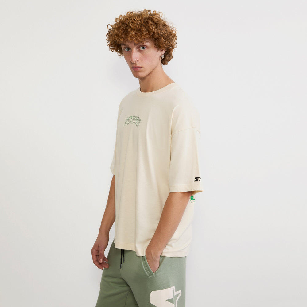 T-shirt Relaxed fit con grafica illustrata CREMA 3/7
