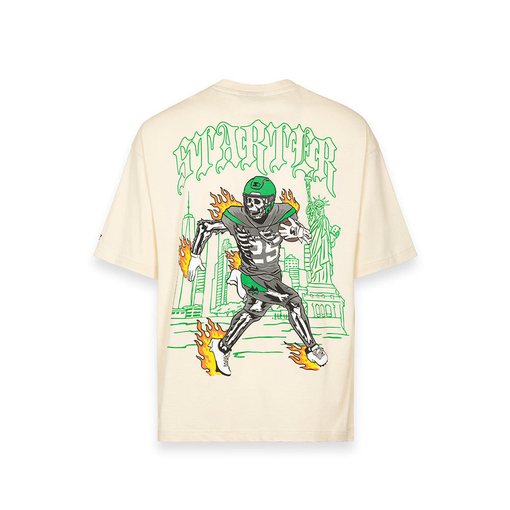 T-shirt Relaxed fit con grafica illustrata CREMA 2/7