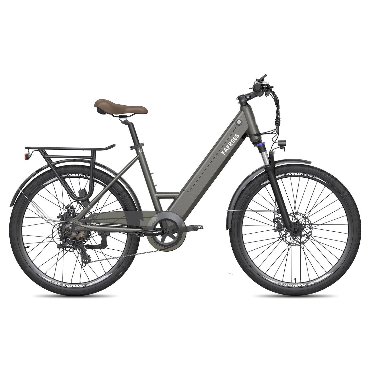 FAFREES F26 PRO Elektrische Fiets 250W 36V15Ah 26*1.75" Grijs 4/5