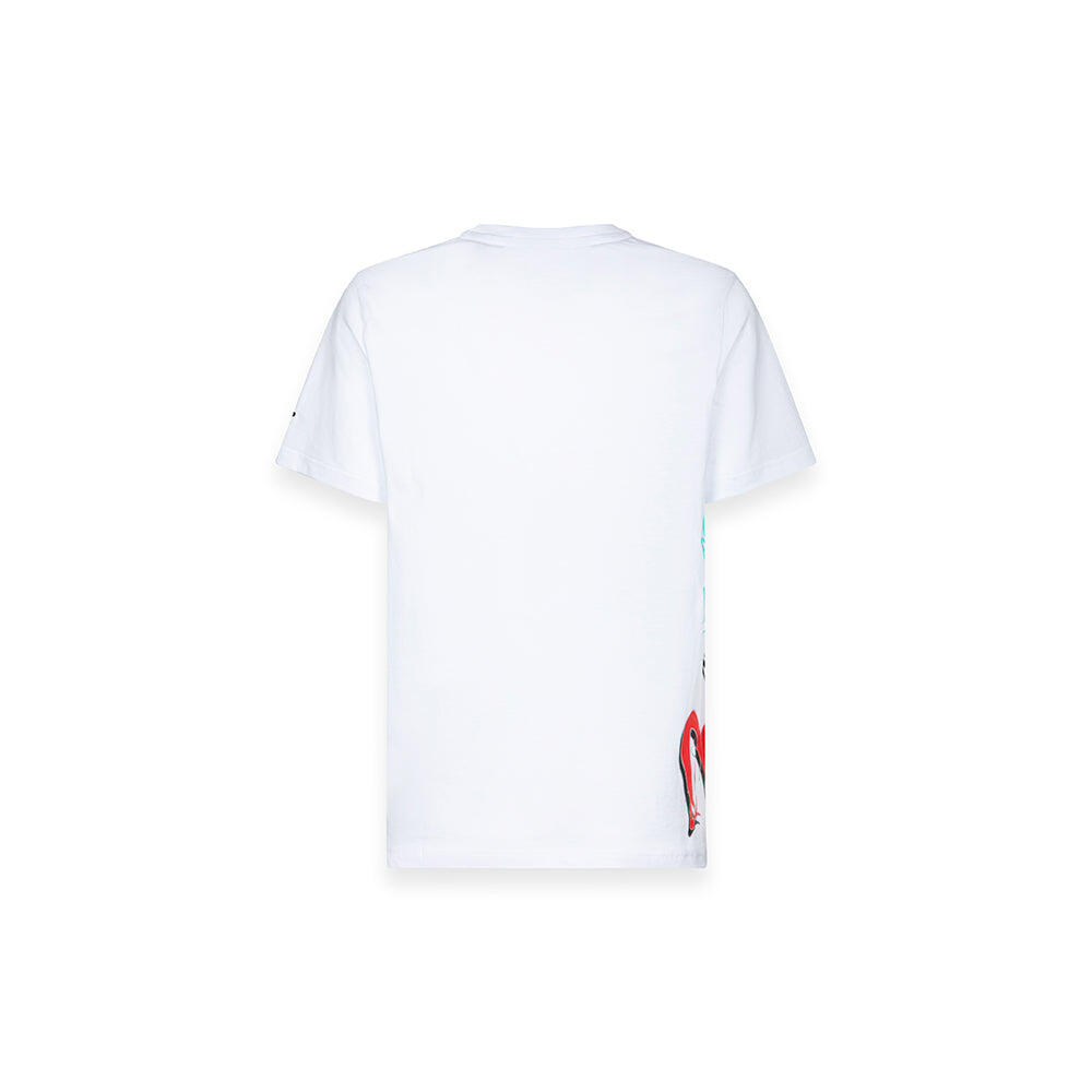 T-shirt da bambino urban graffiti con stampa laterale BIANCO 2/2
