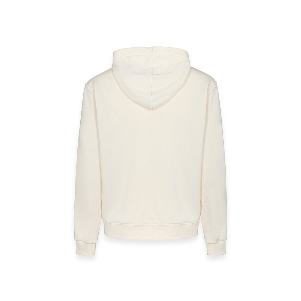 Felpa hoodie da uomo basic CREMA 2/3
