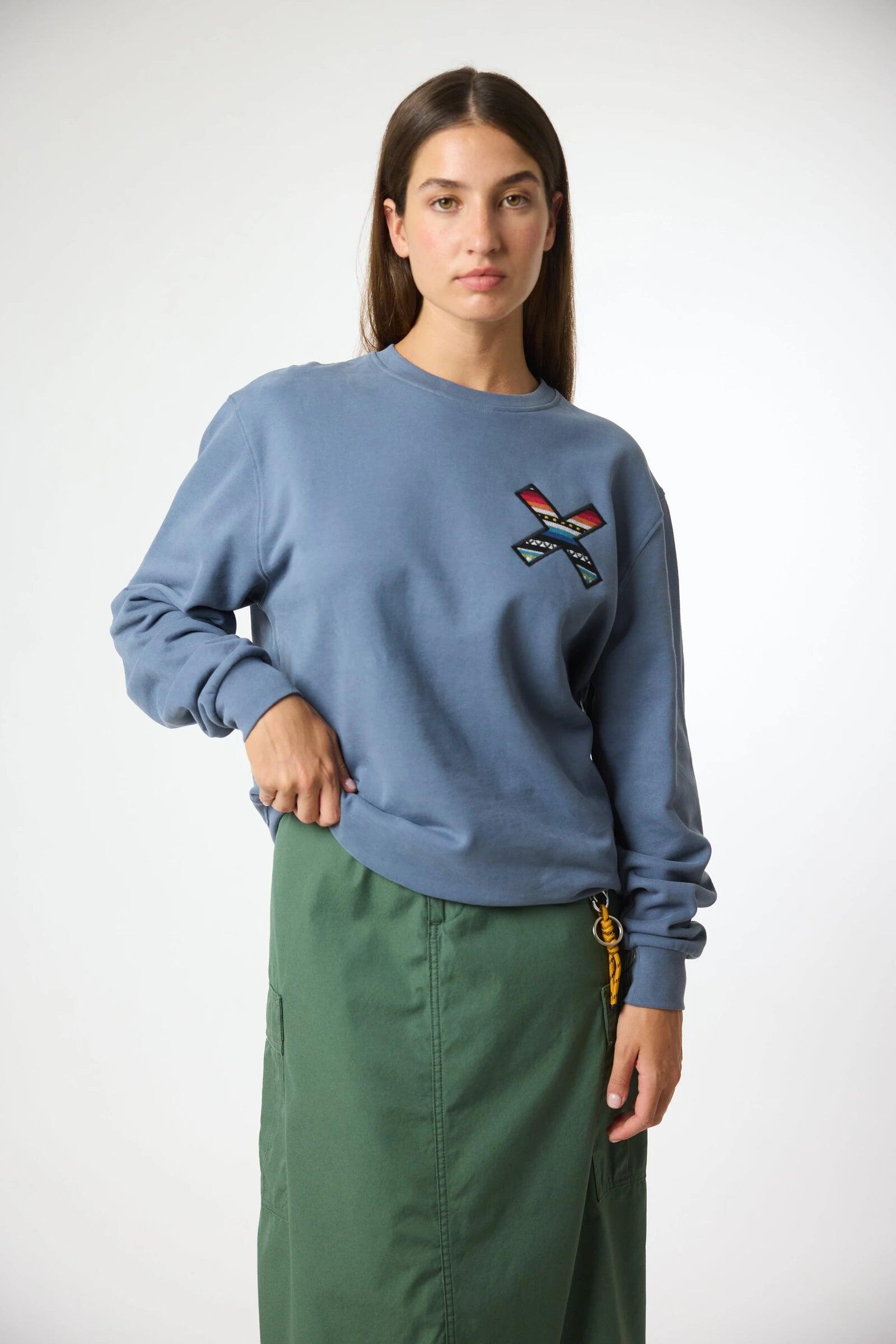 Sudadera Blue Banana Sky Blue de Algodón 100% Orgánico 4/7