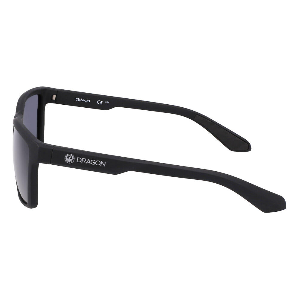 DALE Lunettes de soleil unisexes - Matte Black/Polarized Lumalens Smoke 3/4