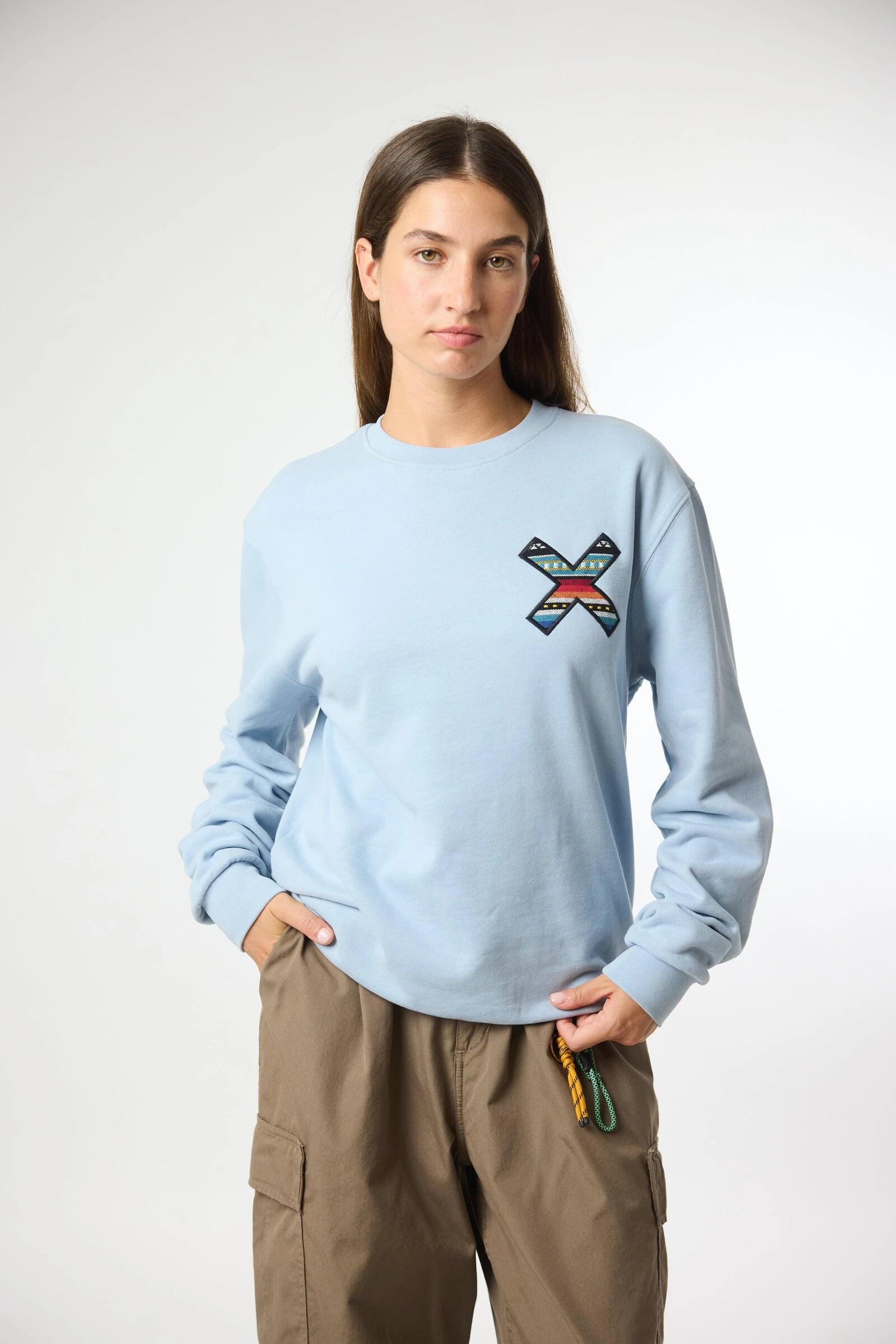Sudadera Blue Banana Ice Blue de Algodón 100% Orgánico 4/7