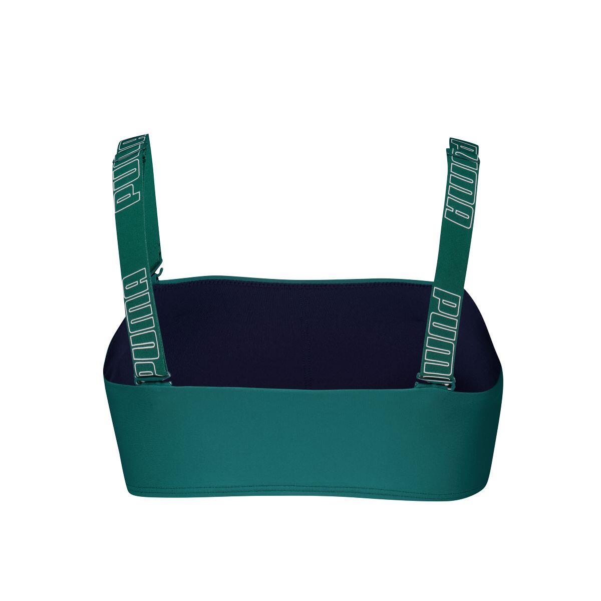 Bikini-Oberteil Damen - Bandeau - Smaragdgrün 7/7