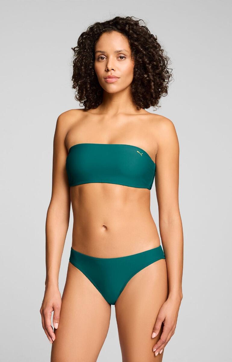 Bikini-Oberteil Damen - Bandeau - Smaragdgrün 4/7