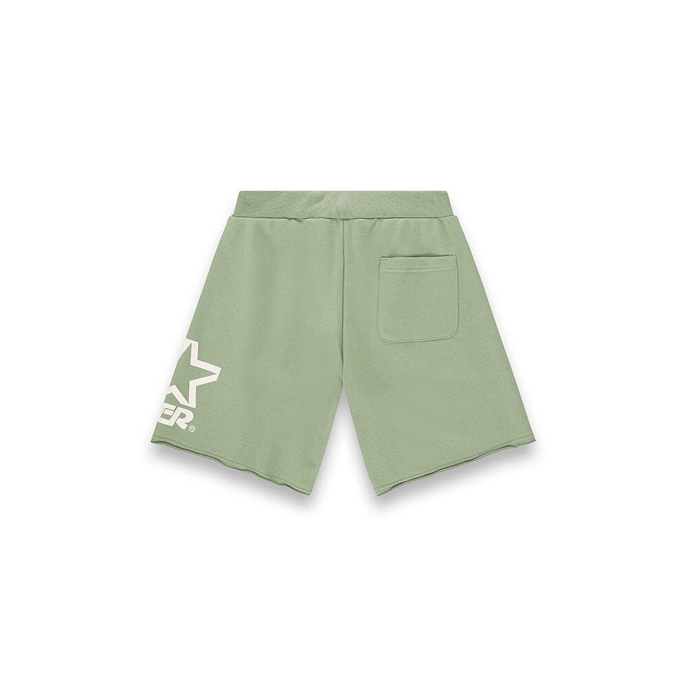 Bermuda iconic taglio vivo VERDE POLVERE 2/7