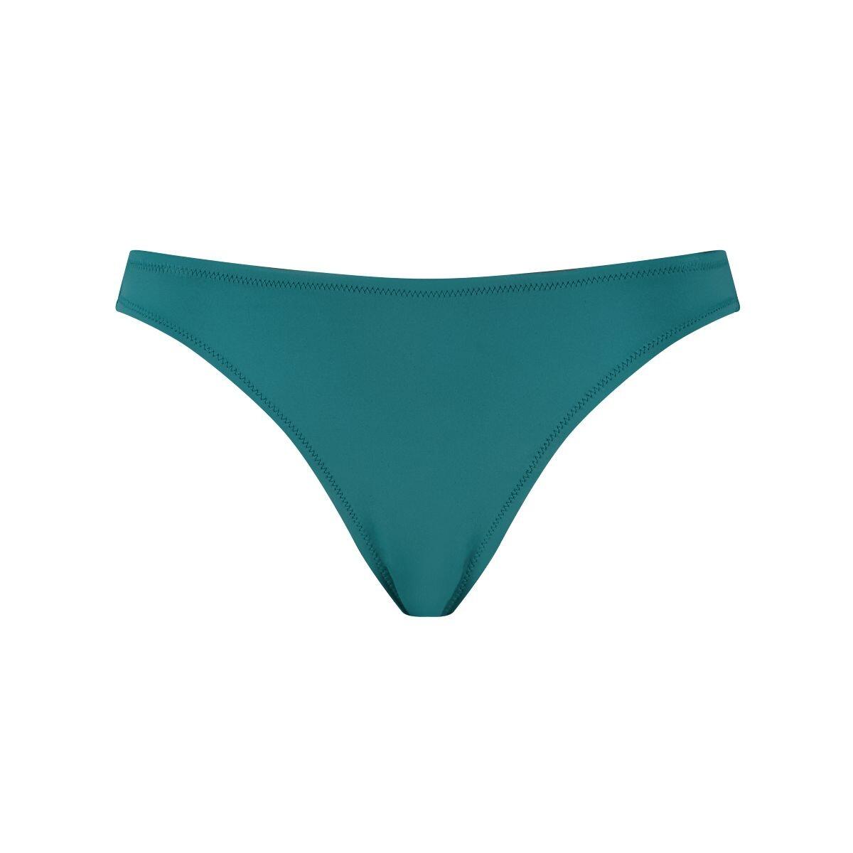 Bikini-Hose Damen – Klassischer Slip – Smaragdgrün 4/5