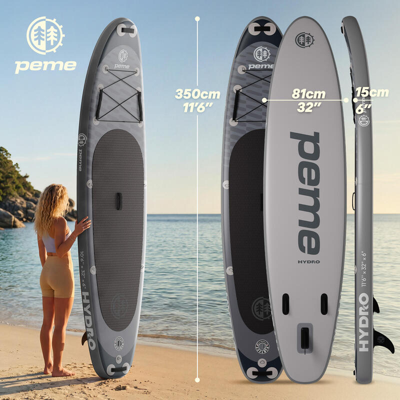 Set Placă SUP gonflabilă 11'6 350x81x15 cm all-round - pentru începători