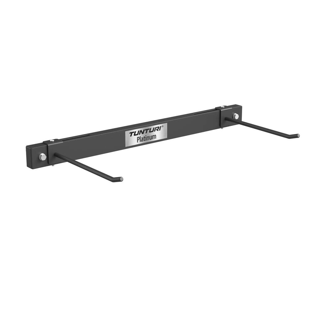 Platinum Wall-Mounted Fitness Mat Rack - Easy Installation - Black