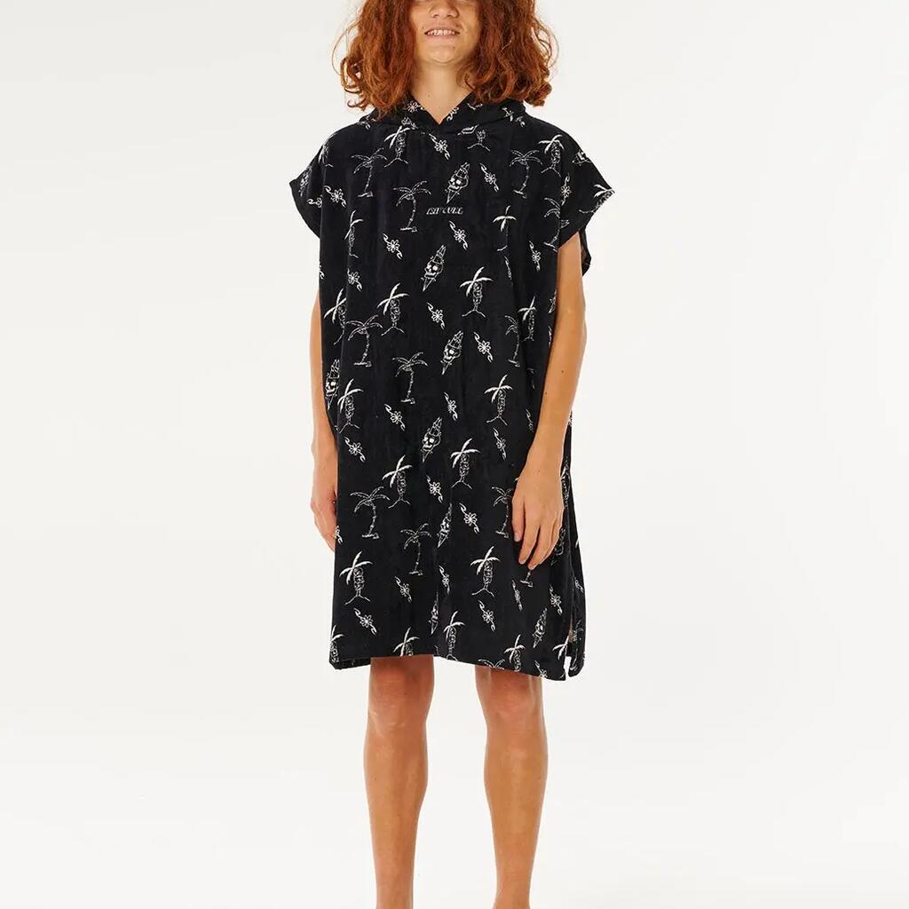Product Unisex Poncho Surf Kids Mixed - Black