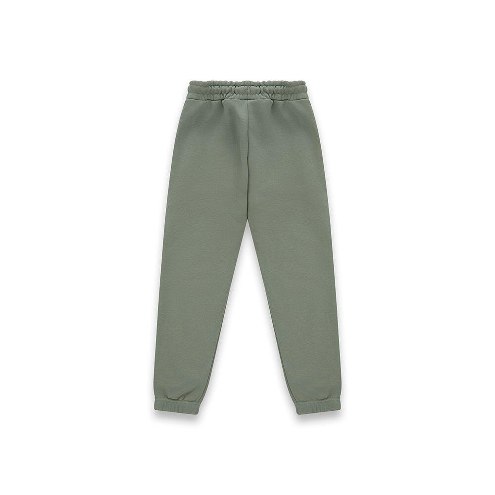 Jogger da bambino urban comfort in cotone estivo VERDE POLVERE 2/2