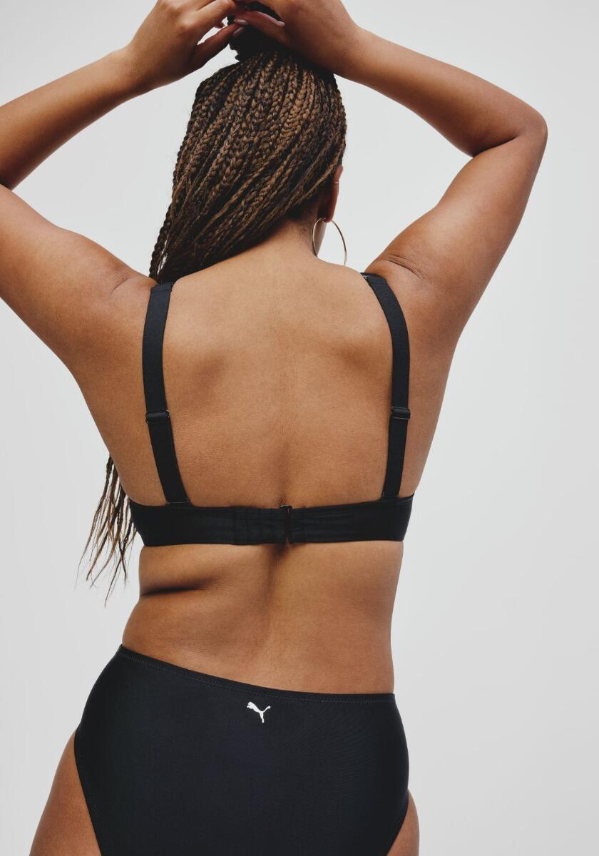 Haut de bikini femme - Col rond - Noir 3/5