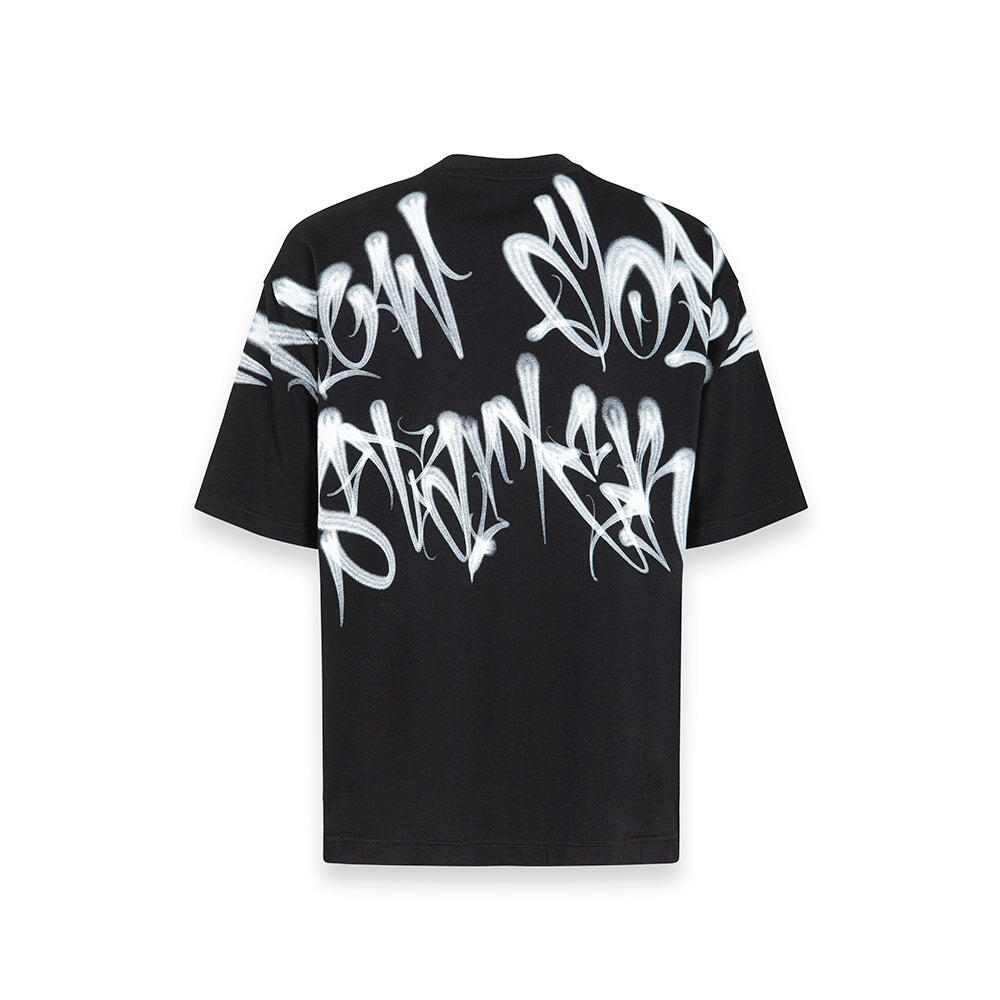 T-shirt Relaxed fit Graffiti Statement NERO 3/3