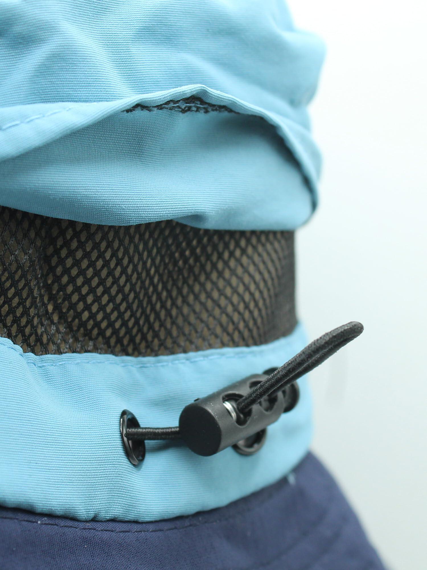 Sombrero trekking impermeable - transpirable - talla única - Plegable (Azul) 5/6