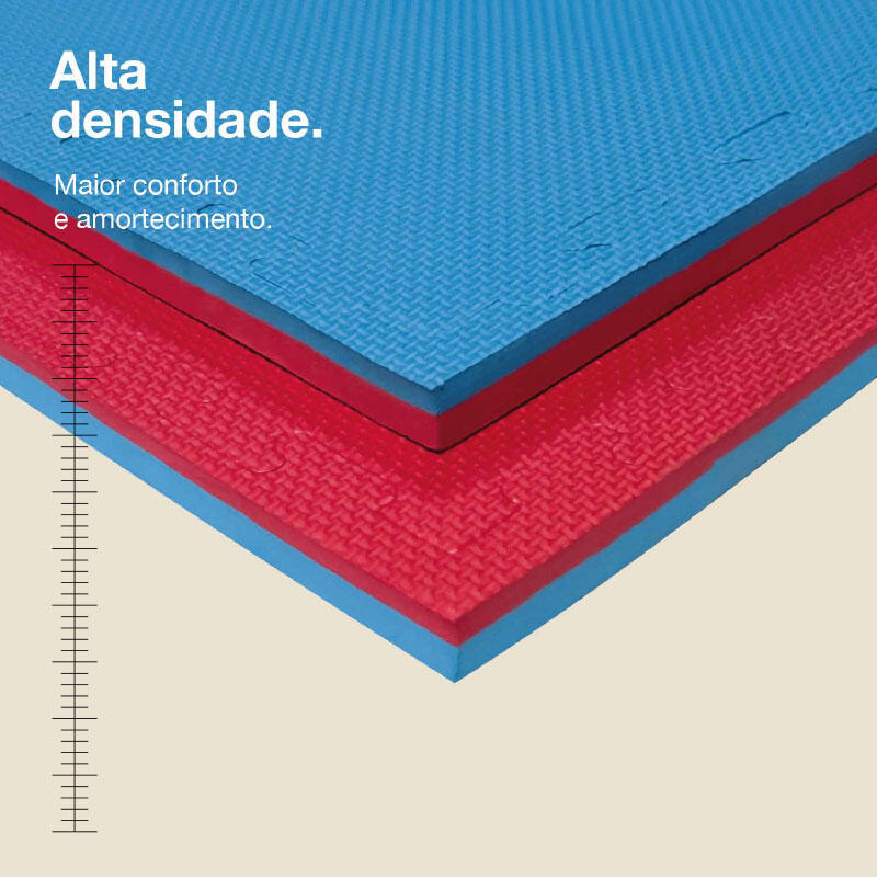 JOWY Tatame Puzzle 2,5 cm 100x100 cm – Superfície T, reversível Azul/Vermelho 2/6