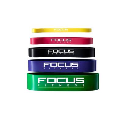 Focus fitness power band set 5 stuks - weerstandsbanden voor krachttraining