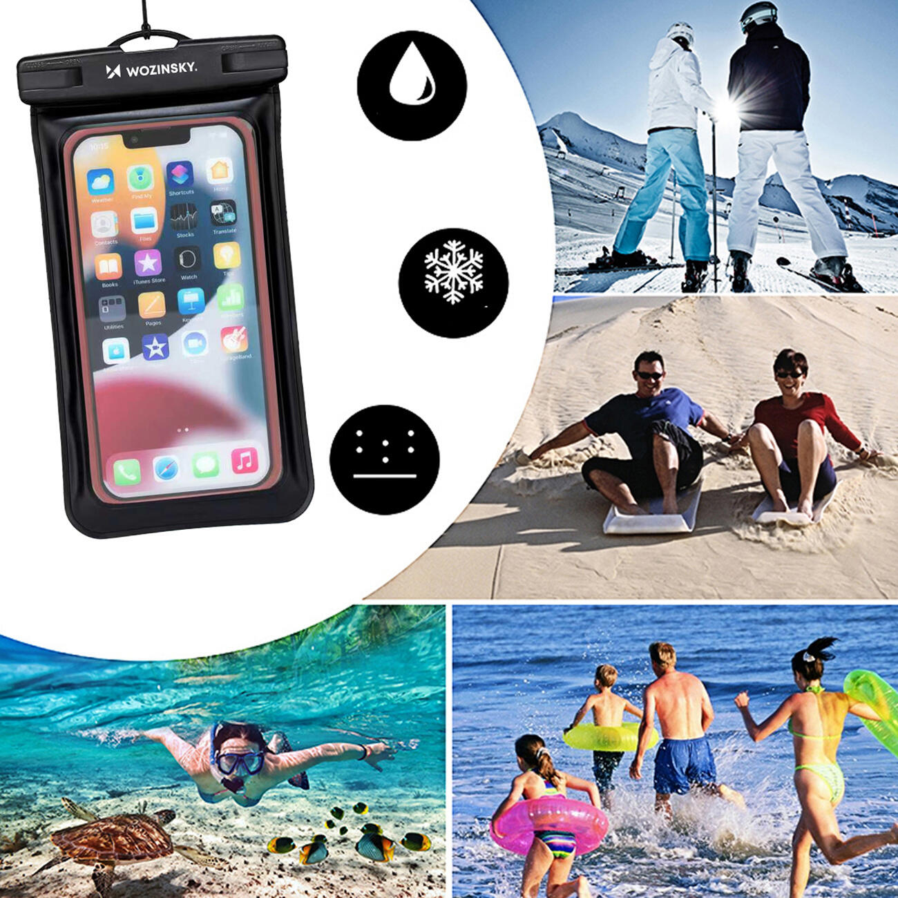 Sportovní náramek, ochranné pouzdro na mobil Wozinsky 4/7