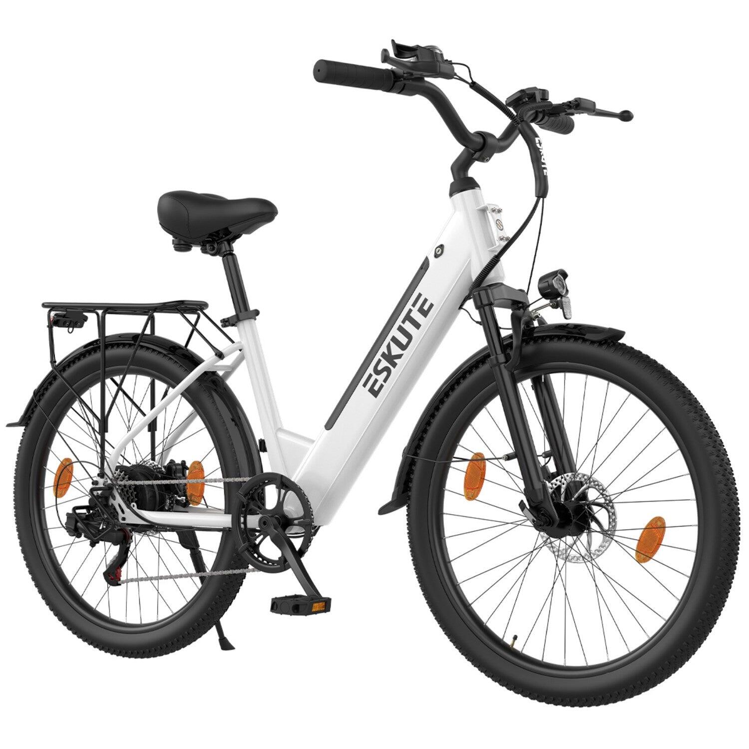 Bici elettrica ESKUTE C100 PLUS 250W 36V 13Ah E-bike Bianca 2/5